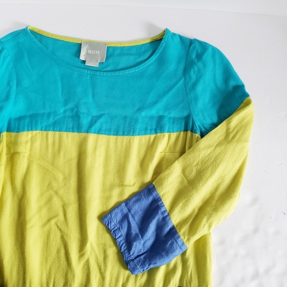 Anthropologie MAEVE Colorblock Shift Dress 0 - Picture 2 of 8